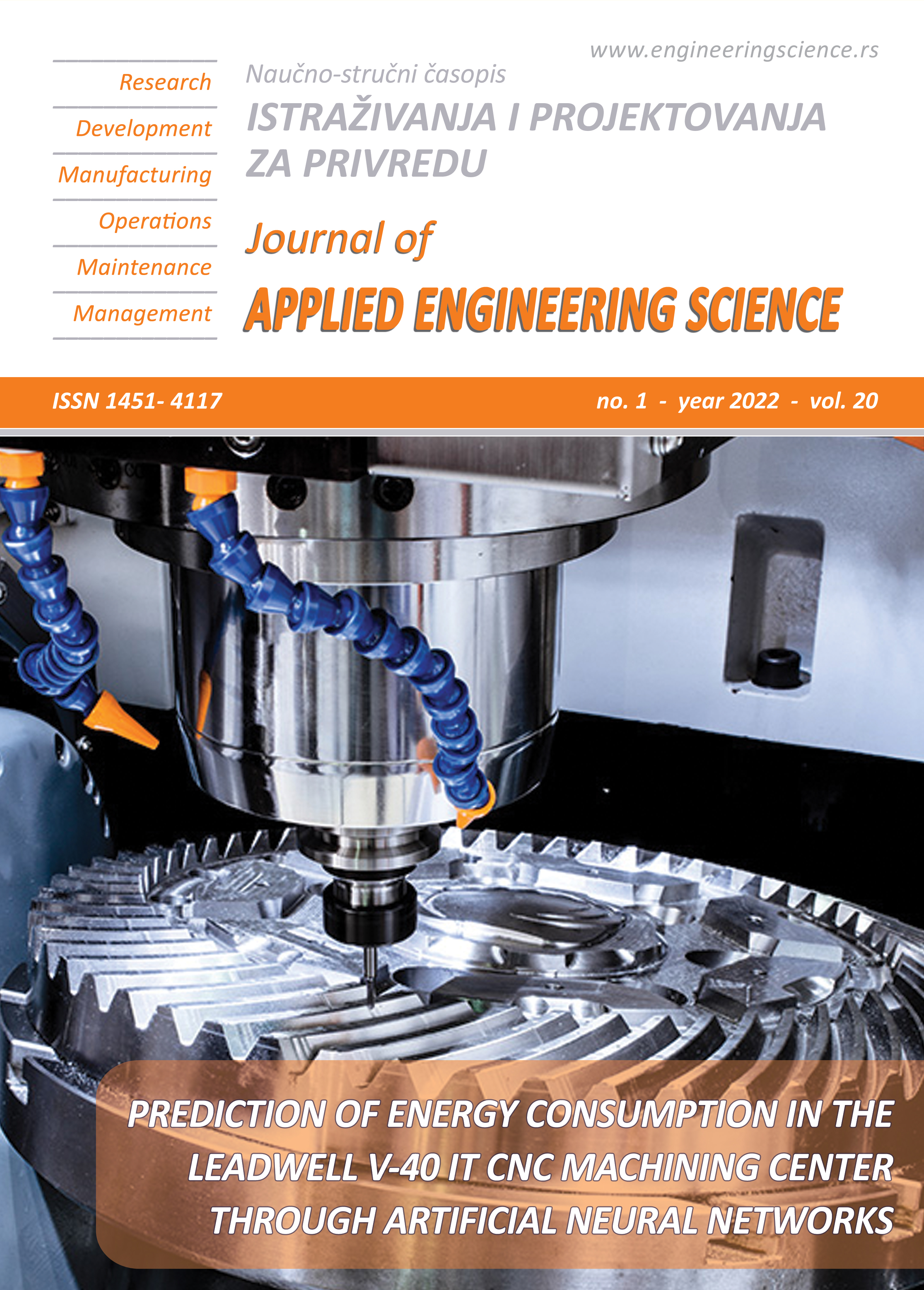 Journal of Applied Engineering Science